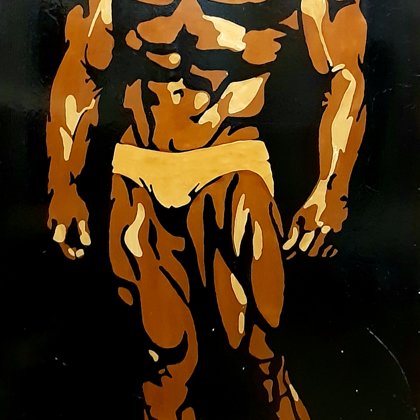 F.Zeina koka aplikāciju glezna 150 x 80 cm.               Cena 34,99 eur.