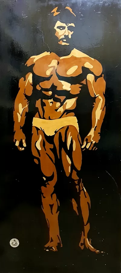F.Zeina koka aplikāciju glezna 150 x 80 cm.               Cena 35,00 eur.