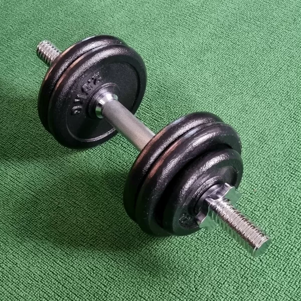 Jaunas metāla saliekāmās hanteles 2x 15,0 kg. cena 2,90 eur. kg.
