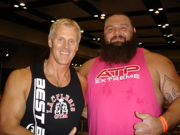 with Americas strongest man